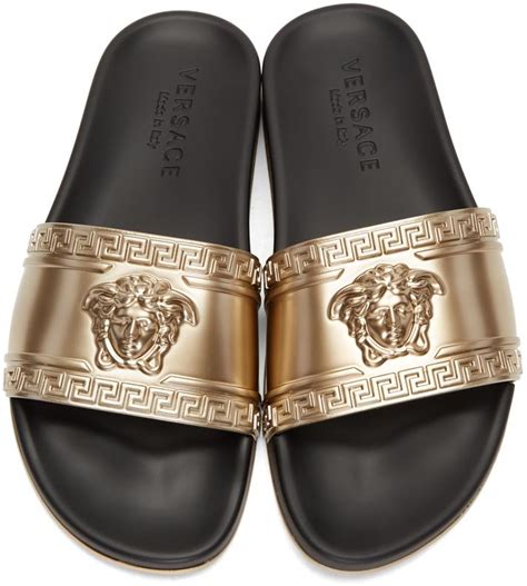 versace slides gold replica|versace slides cheap.